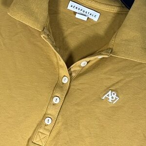Aeropostale Mustard Polo Shirt Classic Style